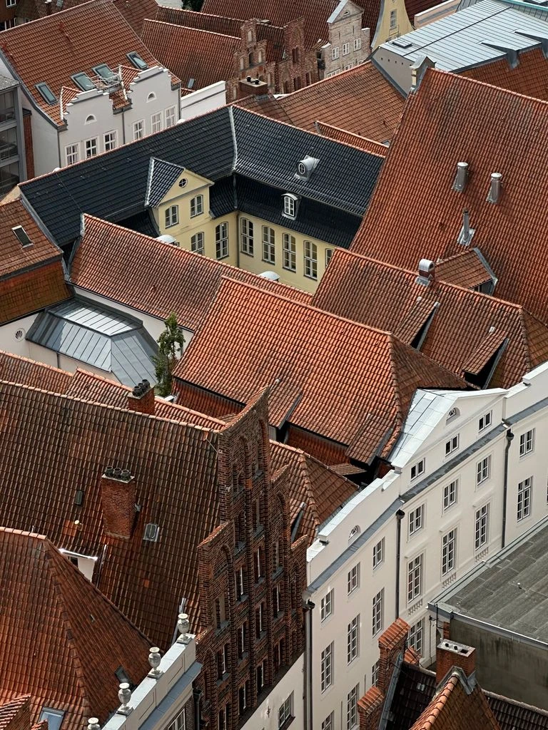 Overhead satellite tile of Lyon with overlaid planning heatmap zones